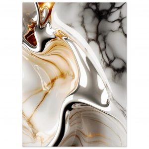 Silver Gold Drift – Zeitlose Harmonie | Kunstdrucke 13x18 cm / 5x7″