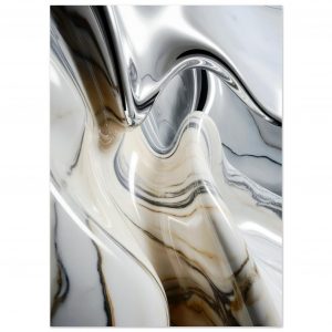 Silver Veil – Sanfte Strömung | Kunstdrucke 13x18 cm / 5x7″